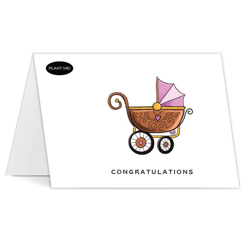 Plantable Greetings - It's a Girl Plantable Greeting Card