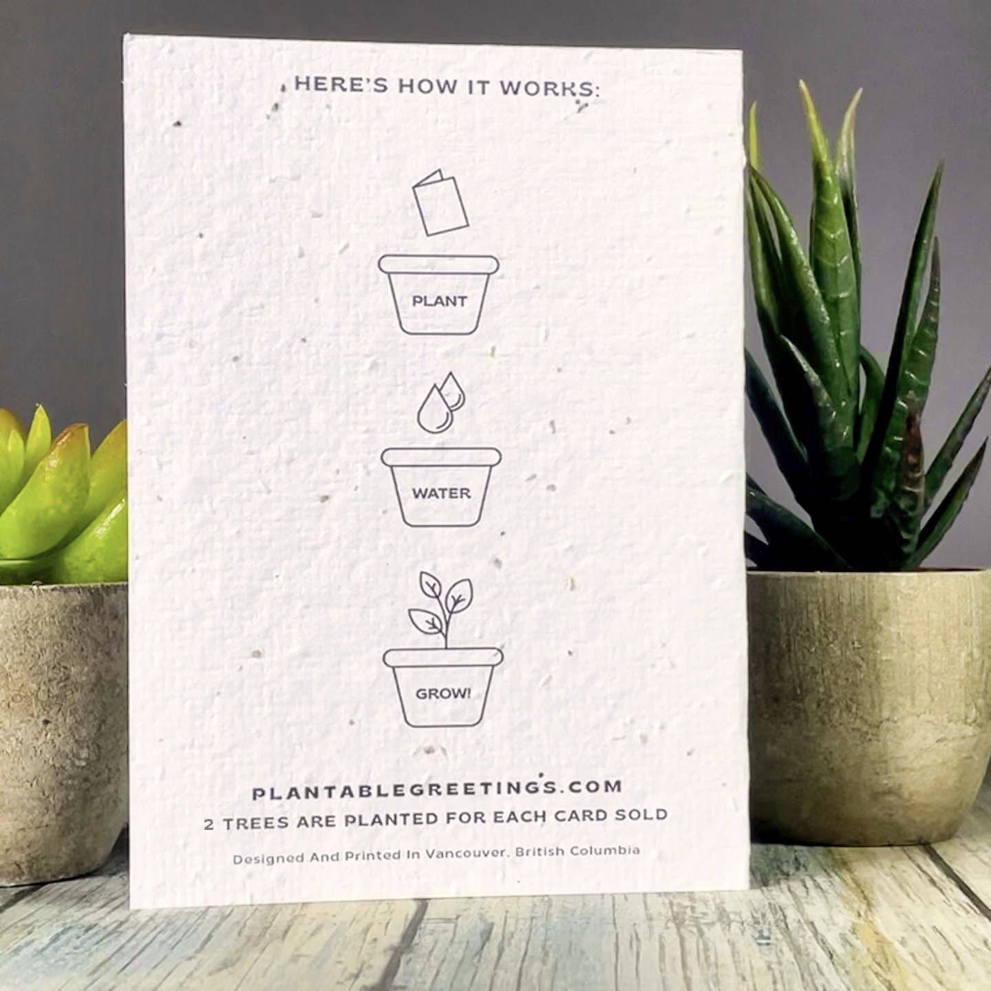 Plantable Greetings - Thank You! Plantable Greeting Card