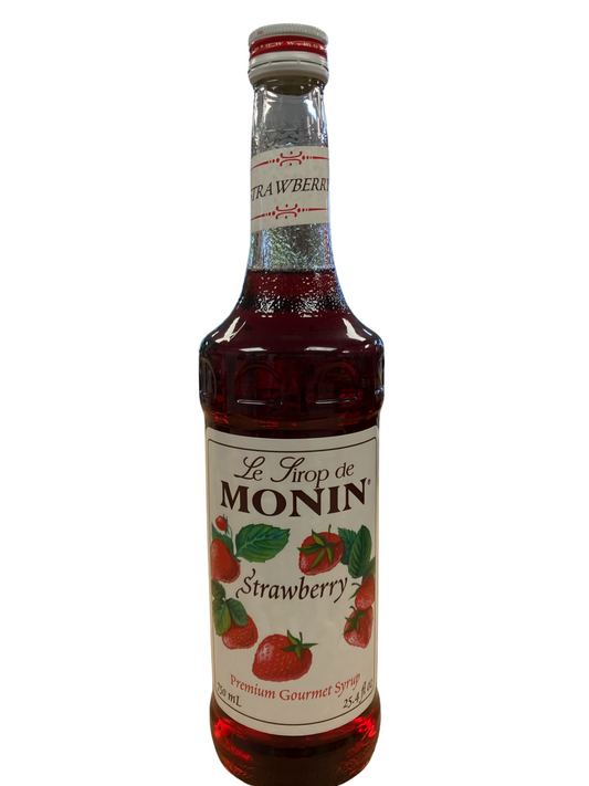 Monin - Strawberry Syrup, 750ml, Glass Bottle