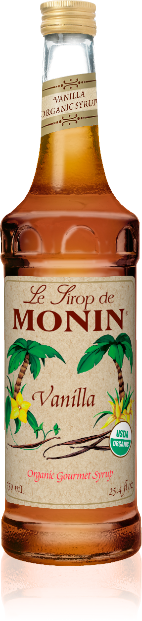 Monin - Organic - Vanilla - 750ml - Glass Bottle