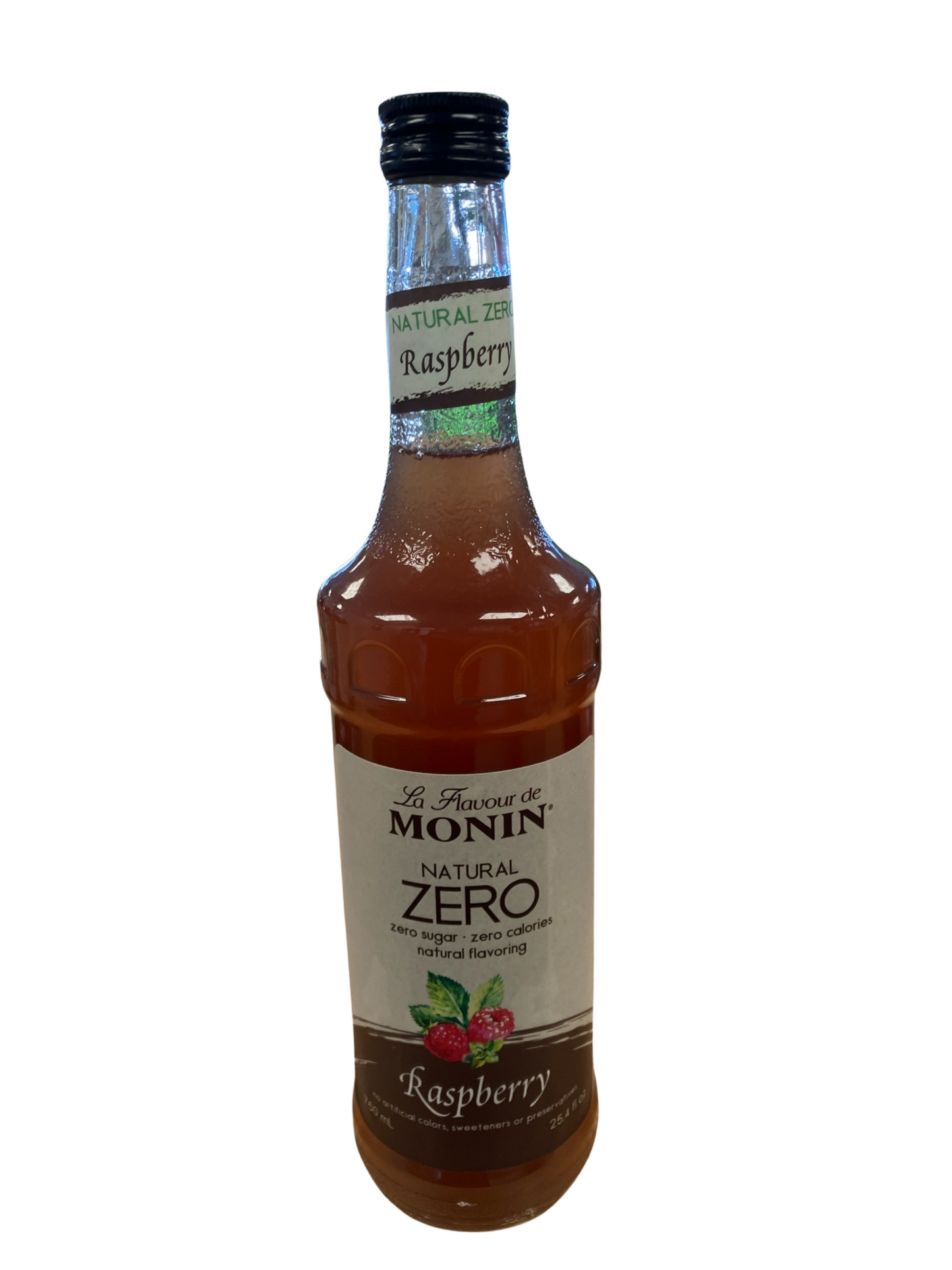 Monin - Natural Zero - Raspberry - 750ml - Glass Bottle