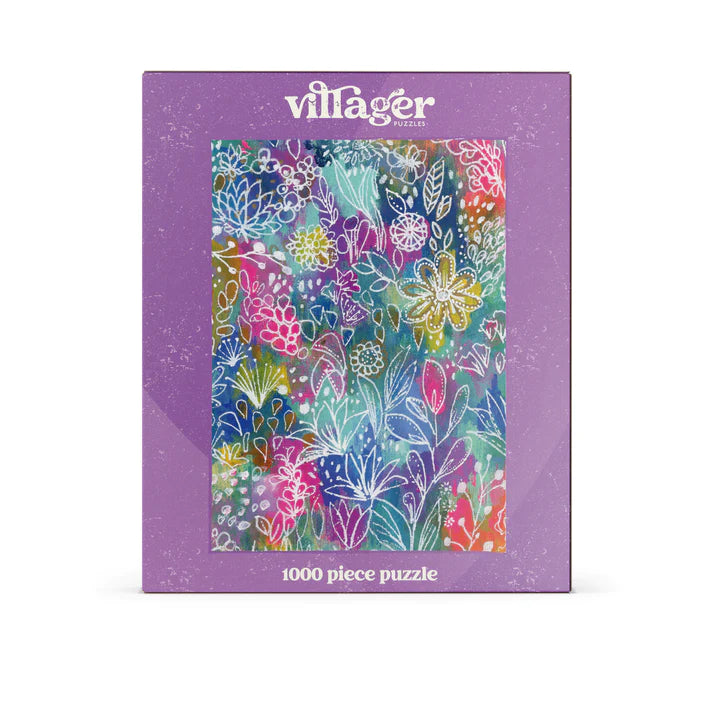 Villager Vibrant Floral Puzzle - 1000 Pc - Canadian Artist