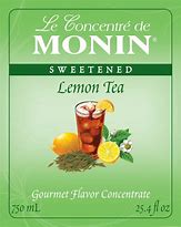 Monin - Lemon Tea Concentrate - 750ml - Glass Bottle