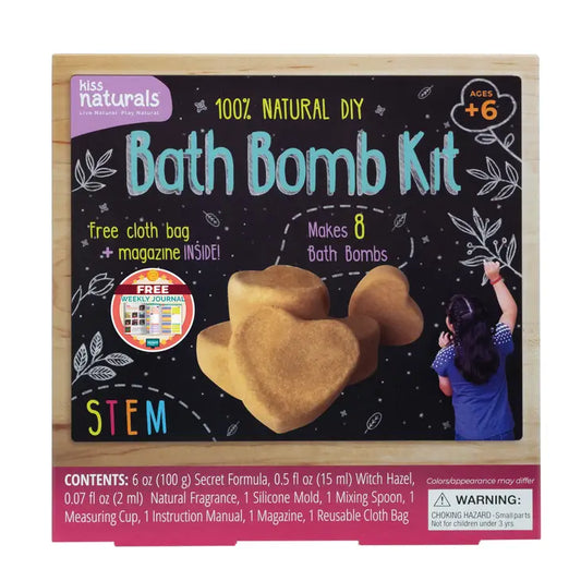 Kiss Naturals - Bath Bomb Kit (100% Natural, Kids DIY)