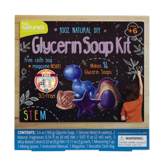 Kiss Naturals - Glycerin Soap Kit (100% Natural, Kids, DIY)
