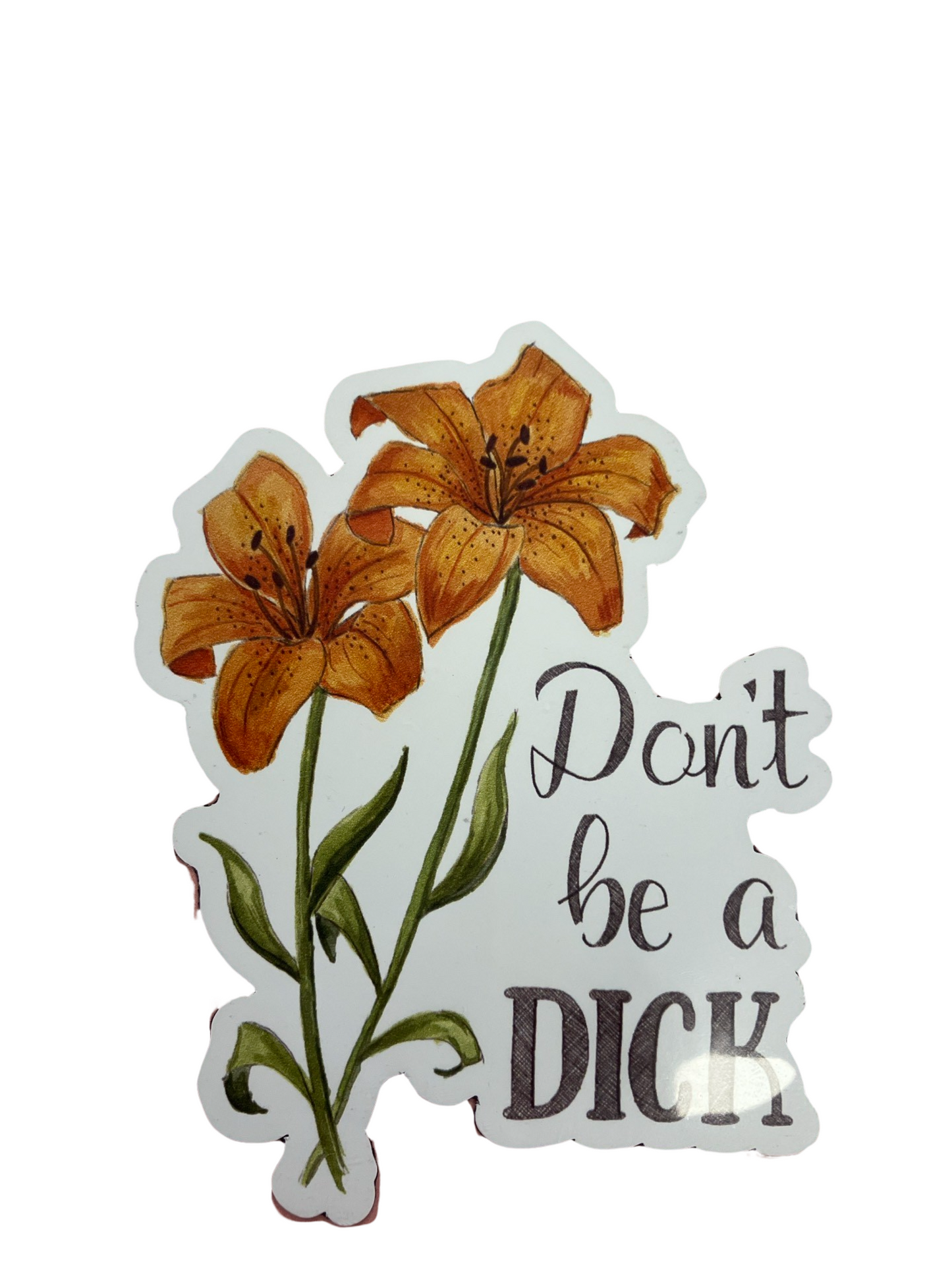 Naughty Florals - Don't be a Dick - Magnet