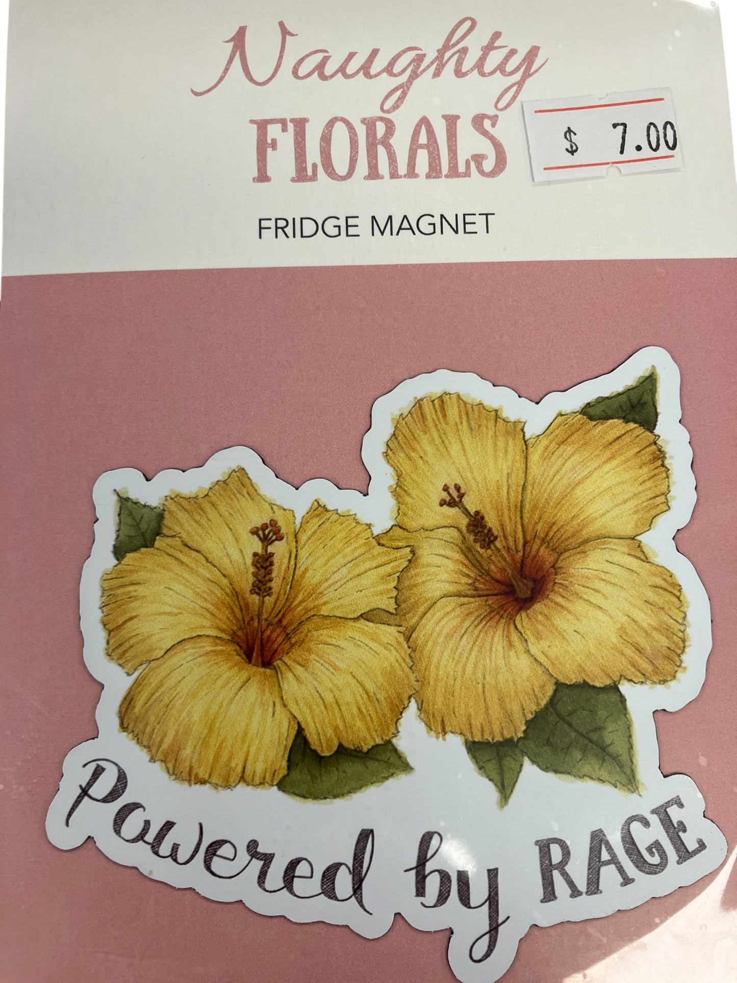 Naughty Florals - Powered by Rage - Magnet