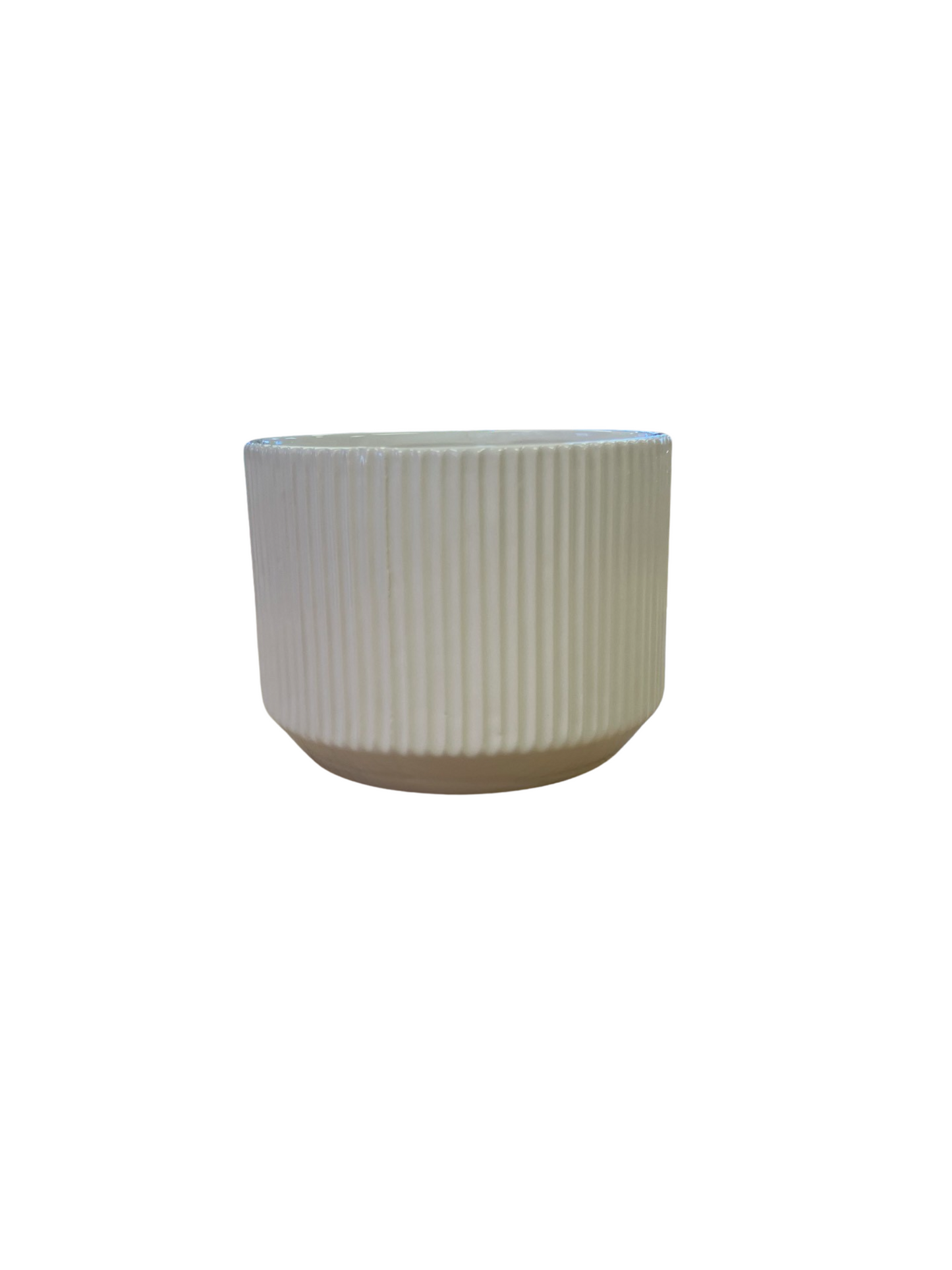 Ceramic Cache Pot - Abigail - White - 6"