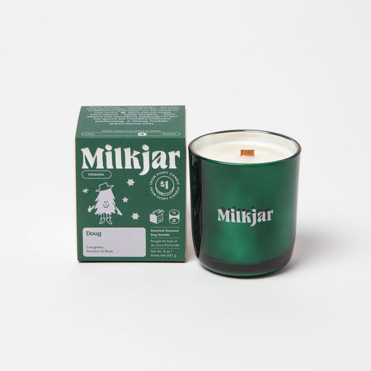 Milkjar- Doug - Evergreen, Bourbon & Musk Coconut Soy 8oz Candle