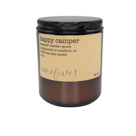 Onefive1- happy camper soy wax candle- SIGNATURE LINE