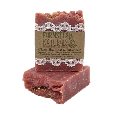 Farmstead Naturals Pink Citrus Shampoo Bar