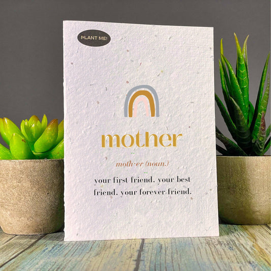 Plantable Greetings - Mother - Noun Mothers Day Plantable Greeting Card