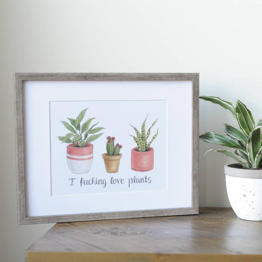 Naughty Florals - Wall Art Love Plants