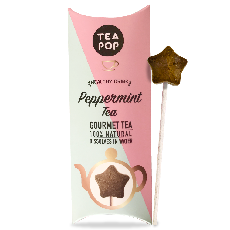 Tea Pop - Peppermint Gourmet TEA on-a-stick! Single