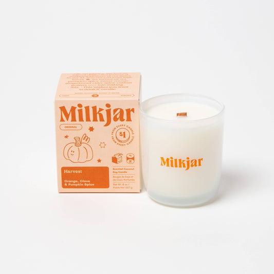 Milkjar - Harvest - Orange, Clove & Pumpkin Spice Soy 8oz Candle