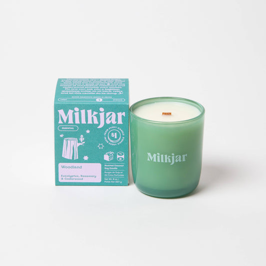Milkjar - Woodland - Essential Oil Coconut Soy 8oz Candle