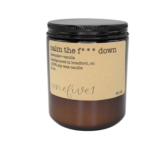 Onefive1 - calm the f*** down soy wax candle